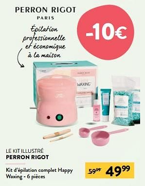 Promotions Kit d’épilation complet happy waxing - Perron Rigot - Valide de 24/04/2024 à 07/05/2024 chez DI
