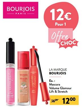 Promoties Mascara volume glamour lift + stretch - Bourjois - Geldig van 24/04/2024 tot 07/05/2024 bij DI