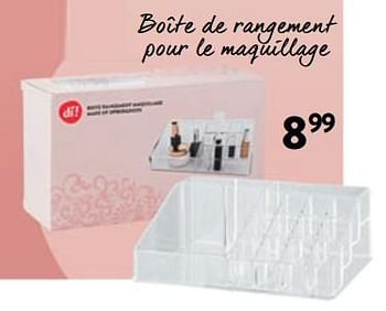 Promoties Boîte de rangement pour le maquillage - Huismerk - DI - Geldig van 24/04/2024 tot 07/05/2024 bij DI