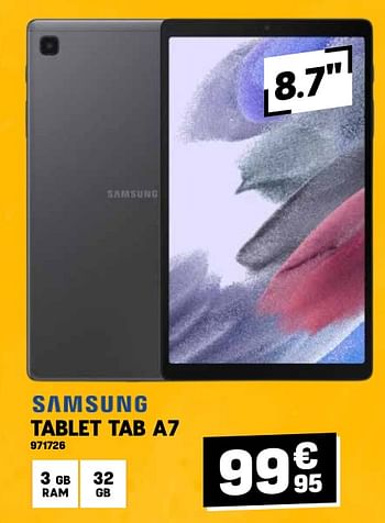 Promoties Samsung tablet tab a7 - Samsung - Geldig van 24/04/2024 tot 05/05/2024 bij Electro Depot