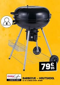 Barbecue houtskool cl 57 2 boule-Cosylife