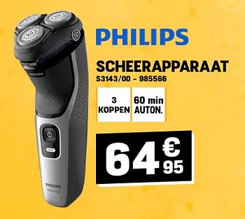 Promotions Philips scheerapparaat s3143 00 - Philips - Valide de 24/04/2024 à 05/05/2024 chez Electro Depot