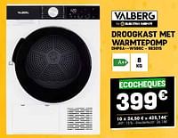 Valberg droogkast met warmtepomp dhp8a++w566c-Valberg