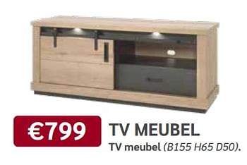 Promoties Tv meubel - Huismerk - Meubelen Crack - Geldig van 03/04/2024 tot 05/05/2024 bij Meubelen Crack