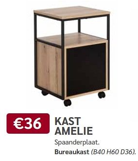 Promotions Kast amelie - Produit maison - De Crack - Valide de 03/04/2024 à 05/05/2024 chez Meubelen Crack