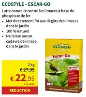 Promotions Ecostyle - escar-go - Ecostyle - Valide de 24/04/2024 à 05/05/2024 chez Horta