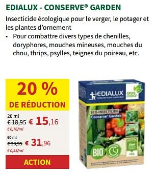 Promoties Edialux - conserve garden - Edialux - Geldig van 24/04/2024 tot 05/05/2024 bij Horta