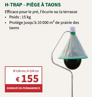 Promoties H-trap - piège à taons - Huismerk - Horta - Geldig van 24/04/2024 tot 05/05/2024 bij Horta