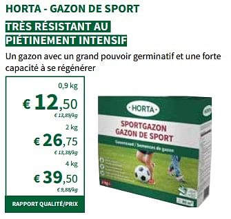 Promoties Horta - gazon de sport - Huismerk - Horta - Geldig van 24/04/2024 tot 05/05/2024 bij Horta