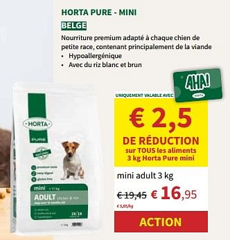 Promoties Horta pure - mini - Huismerk - Horta - Geldig van 24/04/2024 tot 05/05/2024 bij Horta