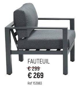 Promoties Fauteuil - Huismerk - Free Time - Geldig van 28/04/2024 tot 02/06/2024 bij Freetime