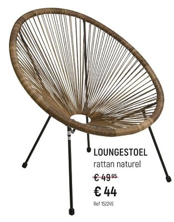 Promoties Loungestoel - Huismerk - Free Time - Geldig van 28/04/2024 tot 02/06/2024 bij Freetime
