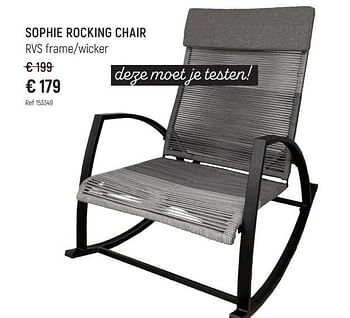 Promotions Sophie rocking chair - Produit maison - Free Time - Valide de 28/04/2024 à 02/06/2024 chez Freetime