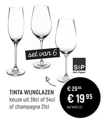 Tinta wijnglazen-S&P
