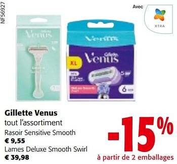 Promoties Gillette venus tout l’assortiment - Gillette - Geldig van 24/04/2024 tot 07/05/2024 bij Colruyt