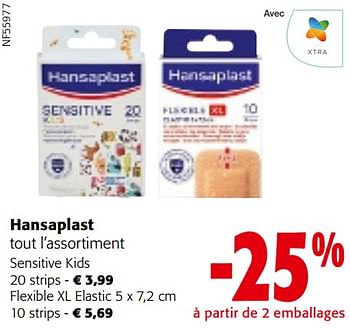 Promoties Hansaplast tout l’assortiment - Hansaplast - Geldig van 24/04/2024 tot 07/05/2024 bij Colruyt