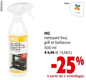 Promoties Hg nettoyant four, grill et barbecue - HG - Geldig van 24/04/2024 tot 07/05/2024 bij Colruyt