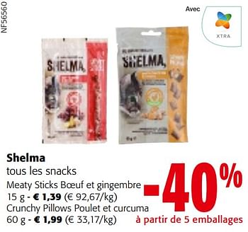 Promoties Shelma tous les snacks - Shelma - Geldig van 24/04/2024 tot 07/05/2024 bij Colruyt