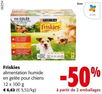 Promoties Friskies alimentation humide en gelée pour chiens - Friskies - Geldig van 24/04/2024 tot 07/05/2024 bij Colruyt