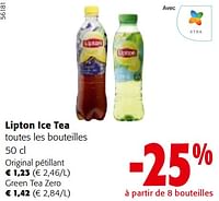 Promotions Lipton ice tea toutes les bouteilles - Lipton - Valide de 24/04/2024 à 07/05/2024 chez Colruyt