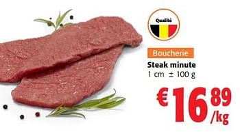 Promotions Steak minute - Produit maison - Colruyt - Valide de 24/04/2024 à 07/05/2024 chez Colruyt