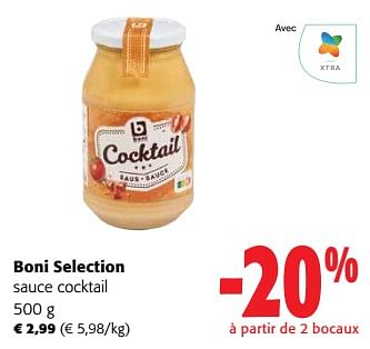 Promoties Boni selection sauce cocktail - Boni - Geldig van 24/04/2024 tot 07/05/2024 bij Colruyt