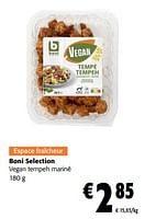 Promotions Boni selection vegan tempeh mariné - Boni - Valide de 24/04/2024 à 07/05/2024 chez Colruyt