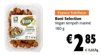Promoties Boni selection vegan tempeh mariné - Boni - Geldig van 24/04/2024 tot 07/05/2024 bij Colruyt
