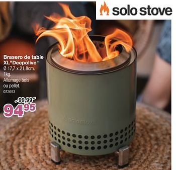 Promotions Brasero de table xl deepolive - Solo stove - Valide de 24/04/2024 à 19/05/2024 chez Home & Co