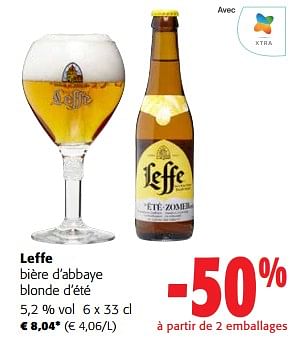 Promoties Leffe bière d’abbaye blonde d’été - Leffe - Geldig van 24/04/2024 tot 07/05/2024 bij Colruyt