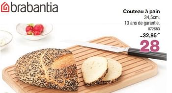 Promoties Couteau à pain - Brabantia - Geldig van 24/04/2024 tot 19/05/2024 bij Home & Co