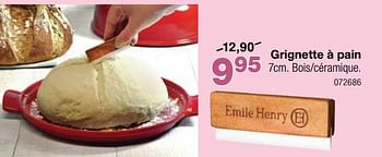 Promotions Grignette à pain - Emile Henry - Valide de 24/04/2024 à 19/05/2024 chez Home & Co