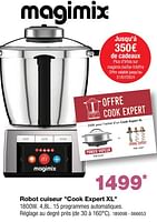 Promotions Magimix robot cuiseur cook expert xl - Magimix - Valide de 24/04/2024 à 19/05/2024 chez Home & Co