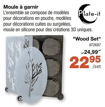 Promoties Moule à garnir wood set - Huismerk - Home & Co - Geldig van 24/04/2024 tot 19/05/2024 bij Home & Co