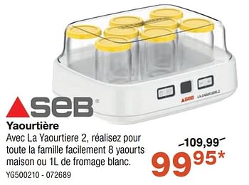 Promotions Seb yaourtière yg500210 - SEB - Valide de 24/04/2024 à 19/05/2024 chez Home & Co