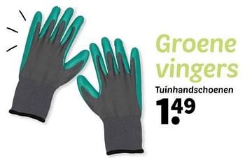 Promotions Groene vingers tuinhandschoenen - Produit maison - Wibra - Valide de 25/04/2024 à 09/05/2024 chez Wibra