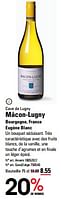 Promotions Cave de lugny mâcon-lugny bourgogne, france eugène blanc - Vins blancs - Valide de 25/04/2024 à 13/05/2024 chez Sligro