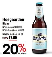 Promotions Hoegaarden blanc - Hoegaarden - Valide de 25/04/2024 à 13/05/2024 chez Sligro