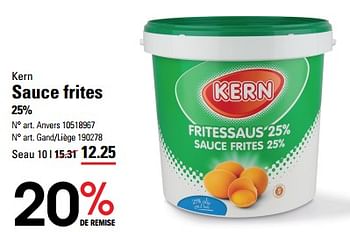 Promoties Sauce frites - Kern - Geldig van 25/04/2024 tot 13/05/2024 bij Sligro