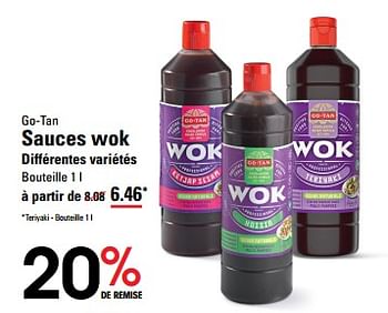 Promoties Sauces wok - Go Tan - Geldig van 25/04/2024 tot 13/05/2024 bij Sligro