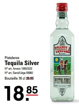 Promoties Tequila silver - Pistoleros - Geldig van 25/04/2024 tot 13/05/2024 bij Sligro