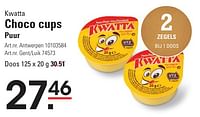 Choco cups puur-Kwatta