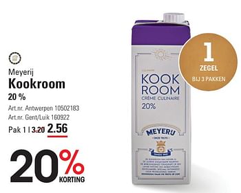 Promotions Kookroom - Meyerij - Valide de 25/04/2024 à 13/05/2024 chez Sligro