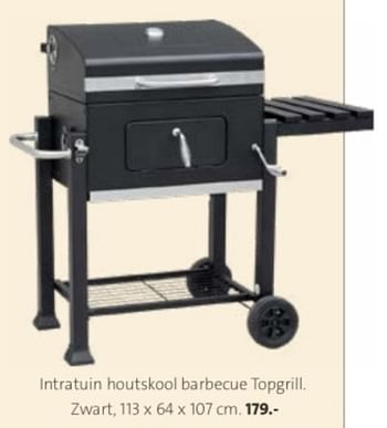 Promoties Intratuin houtskool barbecue topgrill. - Huismerk - Intratuin - Geldig van 29/04/2024 tot 12/05/2024 bij Intratuin