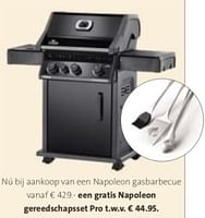 Promoties Nu bij aankoop van een napoleon gasbarbecue - Napoleon - Geldig van 29/04/2024 tot 12/05/2024 bij Intratuin