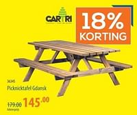 Promoties Picknicktafel gdansk - Cartri - Geldig van 25/04/2024 tot 15/05/2024 bij Cevo Market