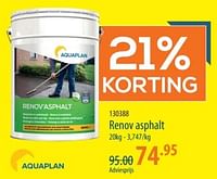 Promoties Renov asphalt - Aquaplan - Geldig van 25/04/2024 tot 15/05/2024 bij Cevo Market