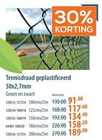 Promoties Tennisdraad geplastificeerd - Huismerk - Cevo - Geldig van 25/04/2024 tot 15/05/2024 bij Cevo Market