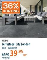 Promoties Terrastegel city london - Huismerk - Cevo - Geldig van 25/04/2024 tot 15/05/2024 bij Cevo Market