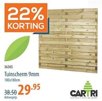 Promoties Tuinscherm - Cartri - Geldig van 25/04/2024 tot 15/05/2024 bij Cevo Market